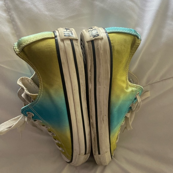 Converse all stars psychedelic green/ blue  shoes men’s size 6 women’s size 8 - Picture 6 of 11